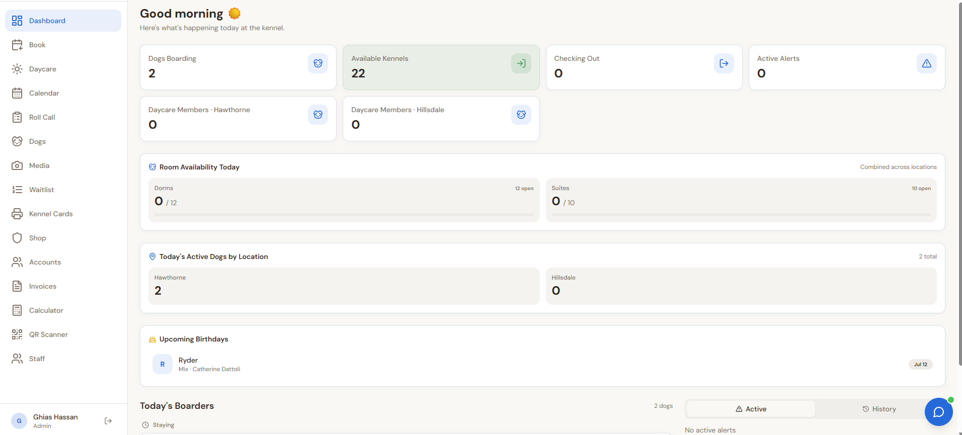 Unified operations dashboard
